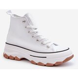 EVENTO White Platform High Top Women's Sneakers Valvia | shoptok.hr