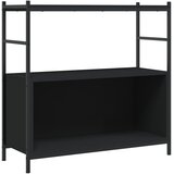  Regal za knjige crni 80x30x78,5 cm konstruirano drvo i željezo | Eponuda.com