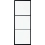  Klizna vrata s priborom ESG staklo i aluminij 76 x 205 cm | shoptok.hr