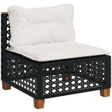  9-dijelni set vrtnih sofa s jastucima crni od poliratana | shoptok.hr