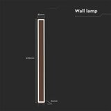  Spoljašnja LED zidna svetiljka LED/17W/230V 3000K IP65 braon | Eponuda.com