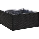 Maison Chic Vrtno cvetlično korito - Cvetlični Lonec črno 80x80x40 cm poli ratan, (21789290) Cene