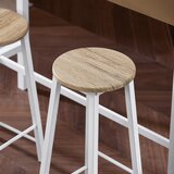 SoBuy komplet barske mize s 4 tabureji z vzorcem breze v industrijskem slogu, (20814585) | Shoptok.si
