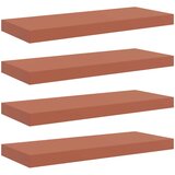  Polica na zidu 4 pcs Crvena 60 x 23 x 4 cm Konstruirano drvo | Eponuda.com