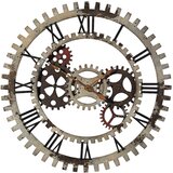 Ambia Home STENSKA URA srebrne barve 69,5 cm | Shoptok.si