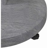  Baza za suncobran Tamno siva drvenasta 48 x 48 x 32 cm | shoptok.hr