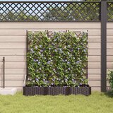  Vrtna saksija 3 pcs Smeđa 120 x 40 x 125,5 cm Plastika | Eponuda.com