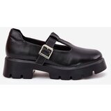 Boto Women's Shoes With Buckle On Platform And Flat Heel Black Venda | ePonuda.com