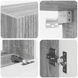  Set omare za televizijo na steni 4 pcs Siva Sonoma, (5000132206) | Shoptok.si