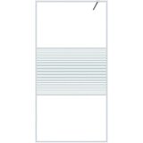 Pregrada za tuš bijela 100 x 195 cm s prozirnim staklom ESG | shoptok.hr