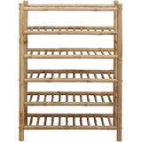  Polica za cipele s policom Prirodna 68 x 28 x 96 cm Bambus - 6 guma | shoptok.hr
