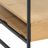 Actona Stolić za kavu sa staklenom pločom stola u prirodnoj boji 80x80 cm Randolf – | shoptok.hr