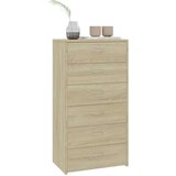 vidaXL Komoda sa 6 ladica boja hrasta sonome 50 x 34 x 96 cm drvena | shoptok.hr