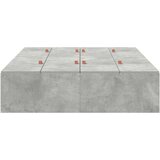  Okvir kreveta za pohranu Beton sivi 120x190 cm | shoptok.hr