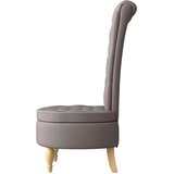 Fotelja sa zaštitom Sivo-smeđa 56,5 x 70 x 110 cm tkanina | shoptok.hr