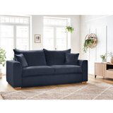 Bobochic Paris Tamno plava sklopiva sofa od samta 225 cm Augustin – | shoptok.hr