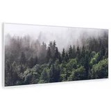 Klarstein wonderwall air art smart, infrardeč grelnik, gozd, 120 x 60 cm, 700 w