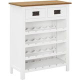 vidaXL Omarica za vino 72x32x90 cm trdna hrastovina Cene