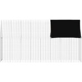  Kavez za zečeve Srebrno 400 x 100 x 210 cm Cinkani čelik | Eponuda.com
