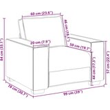 SOFA fotelja žuta 100x78x84 cm baršun | shoptok.hr