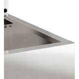 vidaXL Vrtni Sadič s Dekorativnom Pločom Srebrna 50 x 140 cm | shoptok.hr