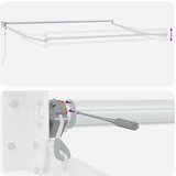 Nadstrešnica Bijelo 3 x 2 5 m Metal | shoptok.hr