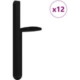  Noge namještaja 12 pcs Crna 66 x 36 x 160 mm Željezo | shoptok.hr