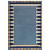 Flair Rugs Plavi ručno rađen vunen tepih 200x290 cm Kai Wool Border – Flair Rugs Plavi ručno rađen vunen tepih 200x290 cm Kai Wool Border – Slike