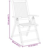  9-dijelni vrtni blagovaonski set 180x90x75 cm od masivnog bagremovog drva | shoptok.hr