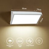  Brilagi - LED spoljašnje zidno svetlo TRIANGLE LED/20W/230V bela IP65 | Eponuda.com