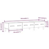 TV omarica rjavi hrast 150x34,5x30 cm konstruiran les, (20731092) | Shoptok.si