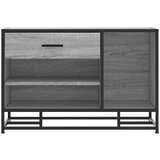 vidaXL Klop za čevlje siva sonoma 80x40x53,5 cm inž. les in kovina | Shoptok.si