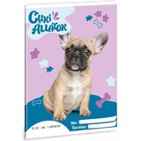 Ars Una Srčkani - Francoski buldog, črtasti zvezek za 3. razred, A/5 | Shoptok.si