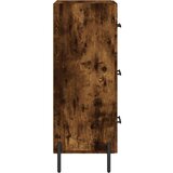 vidaXL Komoda dimljeni hrast 34,5x34x90 cm inženirski les | Shoptok.si