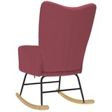  Stolica za ljuljanje od tkanine crvena boja vina | shoptok.hr