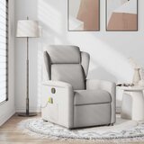  Masažni naslonjač Oblačno siva tkanina | shoptok.hr