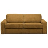 Makamii Senf žuta sklopiva sofa od samta 195 cm Nona – Cijene