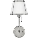  Hinkley HK-CLARKE1-PN-WH - Zidna lampa CLARKE 1xE27/40W/230V hrom/bela | Eponuda.com