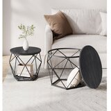  SET 2x Konferencijski stočić TALIA, crne boje | Eponuda.com