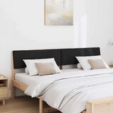 vidaXL tapecirani uzglavlje crna 200 cm čvrsto borovo drvo | shoptok.hr