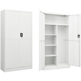 vidaXL Omara s ključavnico bela 90x40x180 cm jeklo Cene