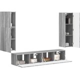  Set TV komoda 4 kom. Siva Sonoma Konstruirano drvo | shoptok.hr