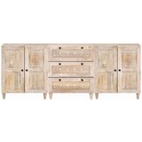 vidaXL Ormarić / Komoda 3 pcs Bijelo 60 x 33 x 75 cm masivno drvo manga | shoptok.hr