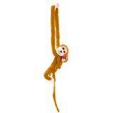 Plišana igračka majmun s bebom 90 cm - svjetlo smeđa | shoptok.hr