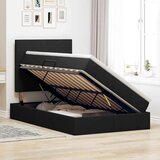  Postelja s shranjevanjem Črna 120 x 200 cm Umjetno usnje, (5000105523) | Shoptok.si