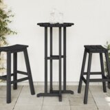 vidaXL Bar Stol Crni 55x55x107 cm HDPE | shoptok.hr