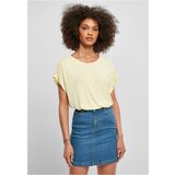 UC Ladies Women's Modal T-Shirt with Extended Shoulder - Soft Yellow Cene