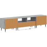  3-dijelni LED TV kabinet ZWOLLE Siva Sonoma Konstruirano drvo | shoptok.hr