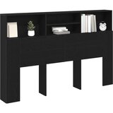  Glava kreveta s ormarićem Zidne Crni hrast 160 x 19 x 103,5 cm | shoptok.hr