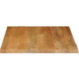 Stolna Mizna plošča z naravnim robom 60x60x3,8 cm trden mangov les, (21410982) | Shoptok.si